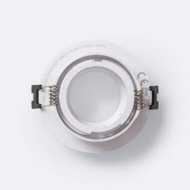Producto de Aro Downlight Circular Basculante Bajo UGR para Bombilla LED GU10 / GU5.3 Corte Ø75 mm Suefix