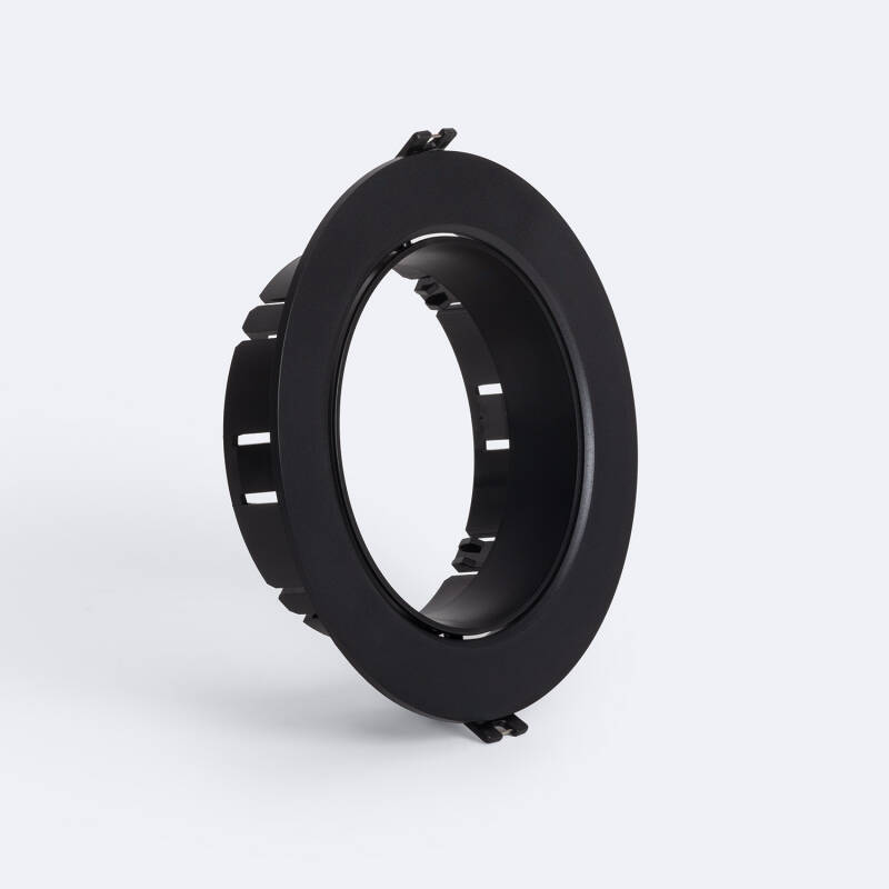 Produto de Aro Downlight Encastrável Circular Direccionável para Lâmpada LED GU10 AR111 Corte Ø135 mm