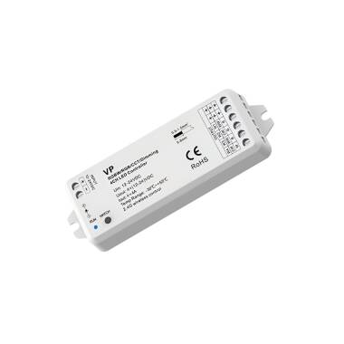 Controlador Regulador LED 12/24V DC para Fita LED Monocor/CCT/RGB/RGBW compatível com Comando RF