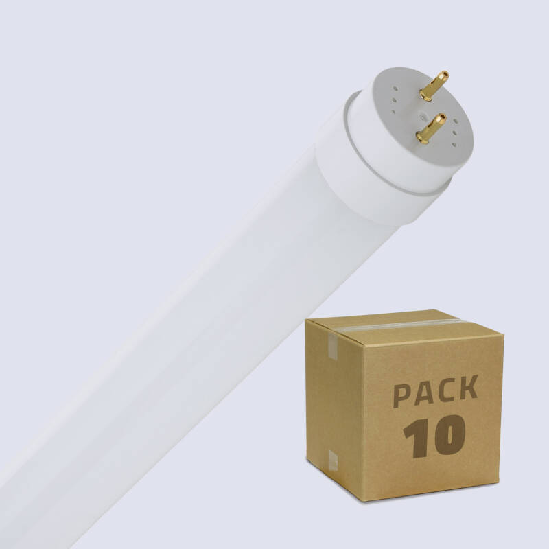 Producto de Tubo LED T8 Cristal 120cm Conexión un Lateral 18W 160lm/W (Pack 10 un)