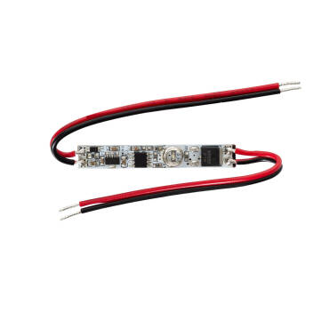 Mini Interruptor Regulador Táctil para Fita LED Branco