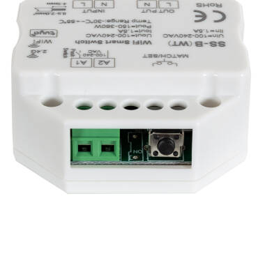 Produto de Interruptor de LED WiFi RF compatível com botão de pressão