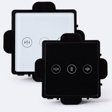 Interruptor de Cortina WiFi Táctil Modern Preto