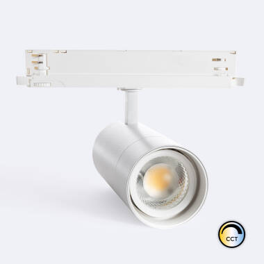 Producto de Foco Carril LED Trifásico 35W Dann CCT CRI 90º No Flicker Regulable DALI Blanco 