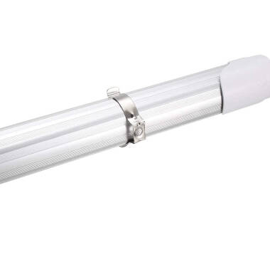Grampos Fixação Alumínio para Tubos LED T8 (2 uds)