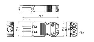 Produto de Conector GST18 3 Pólos Macho-Fêmea