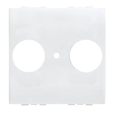 Tampa Frontal TV/R-SAT Universal 2 Módulos BTicino Living Light N4212 Branco