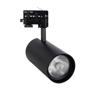 Foco LED d'Angelo Preto 40W CCT LIFUD 15-36º para Carril Trifásico