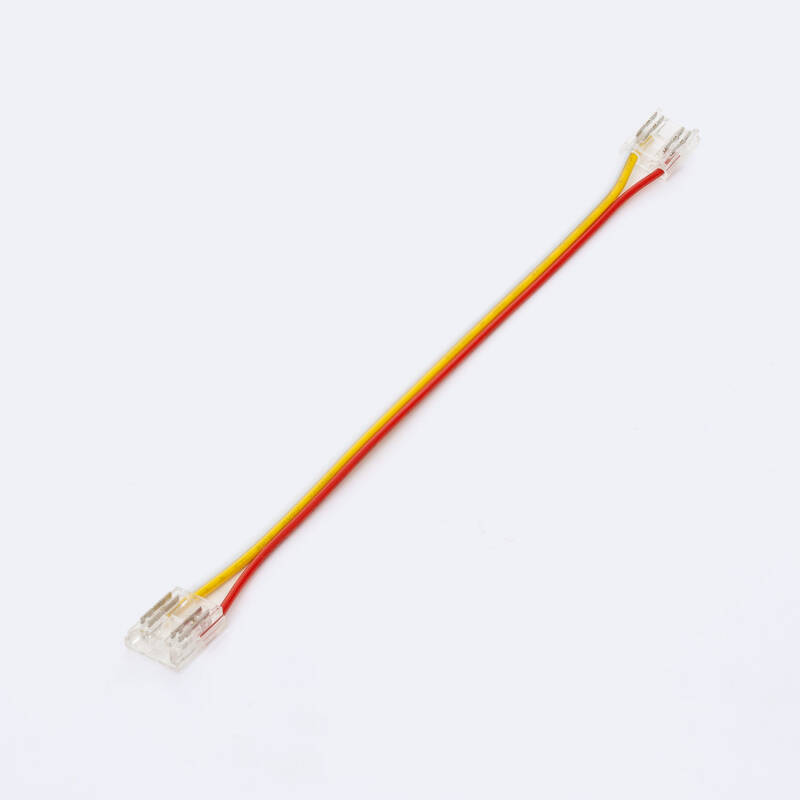 Producto de Conector Hipopótamo doble con cable para Tira LED CCT 24V DC COB IP20 Ancho 10mm