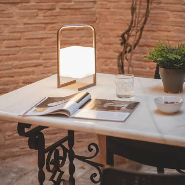 Producto de Lámpara de Mesa LED Portátil para Exterior con Batería USB Recargable Tiber