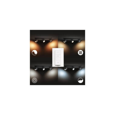 Producto de Lámpara de Techo White Ambiance 3 Focos GU10 PHILIPS Hue Buckram