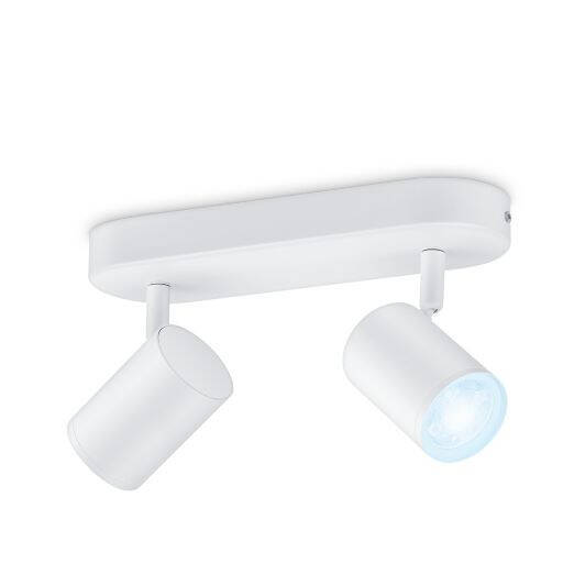 Producto de Lámpara de Techo LED Regulable CCT Smart WiFi+Bluetooth 4.9W Dos Focos WiZ Imageo