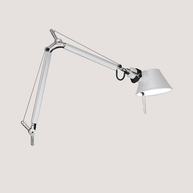 Producto de Lámpara de Mesa Tolomeo Micro con Soporte Fijo Blanco Brillo ARTEMIDE