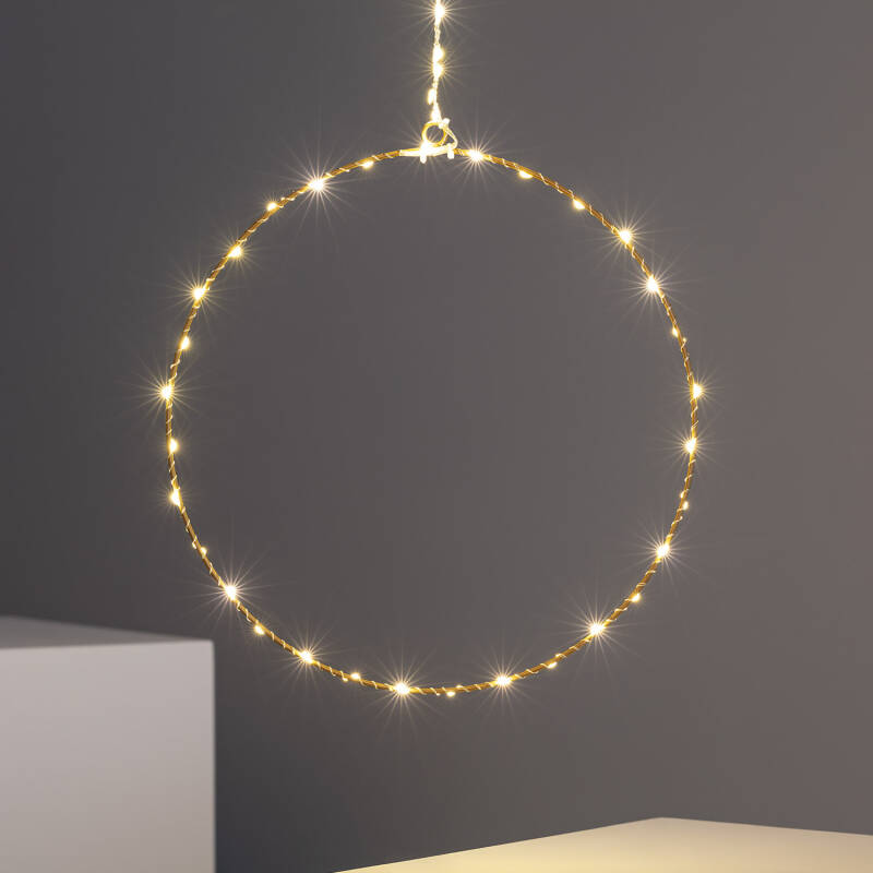Producto de Aro con Guirnalda de Luces LED Hoop