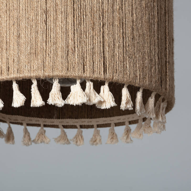 Producto de Lámpara Colgante Cuerda Natural y Algodón Acoma