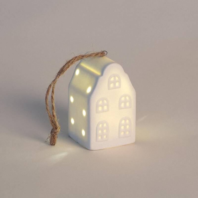 Producto de Casita de Navidad LED Cerámica con Batería Zedna