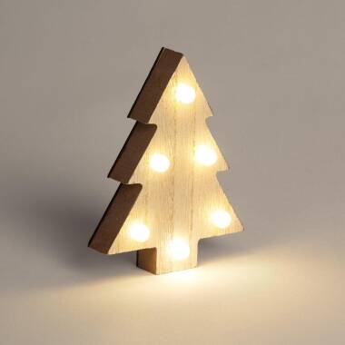 Produto de Árvore de Natal Madeira LED com Bateria Árbol