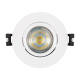 Produto de Aro Downlight Circular Inclinável para Lâmpadas LED GU10 / GU5.3 Corte Ø 75 mm