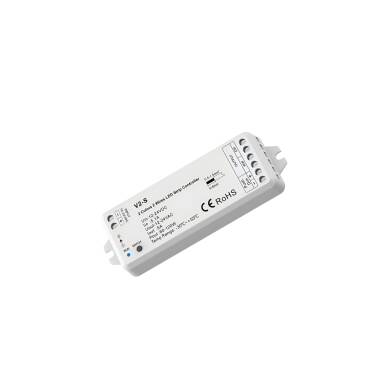 Controlador Regulador Tira LED CCT 12/24V DC 2 Canales compatible con Pulsador y Mando RF