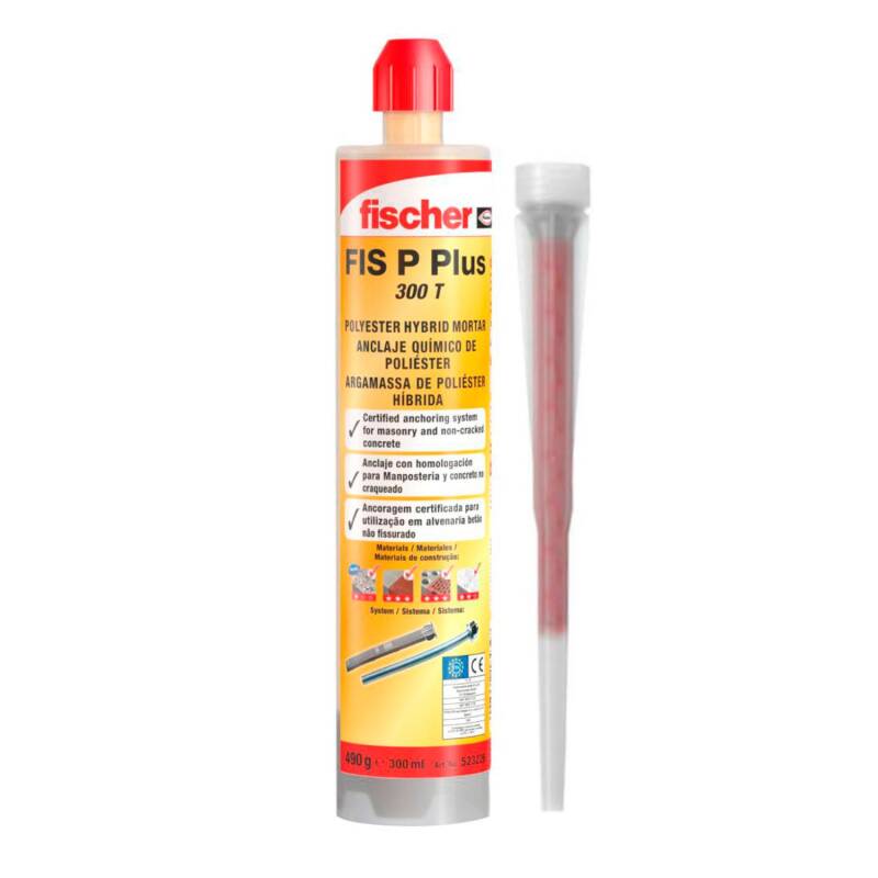 Producto de Taco Químico con Mezclador FIS P Plus 300 T Homologado FISCHER 523226 