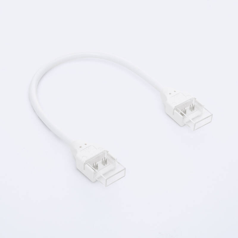 Producto de Conector Hipopótamo Doble con Cable para Tira LED RGBIC COB 24V DC IP65 Ancho 12 mm