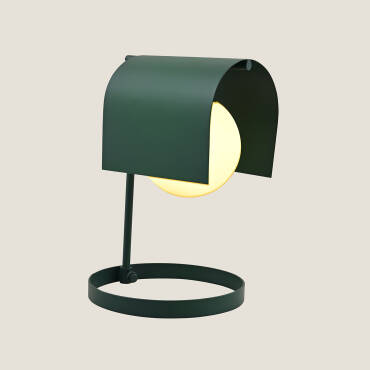 Candeeiro de Mesa Metal Heswall Verde