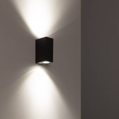 Producto de Aplique de Pared Exterior Aluminio Iluminación Doble Cara Miseno Gris Oscuro