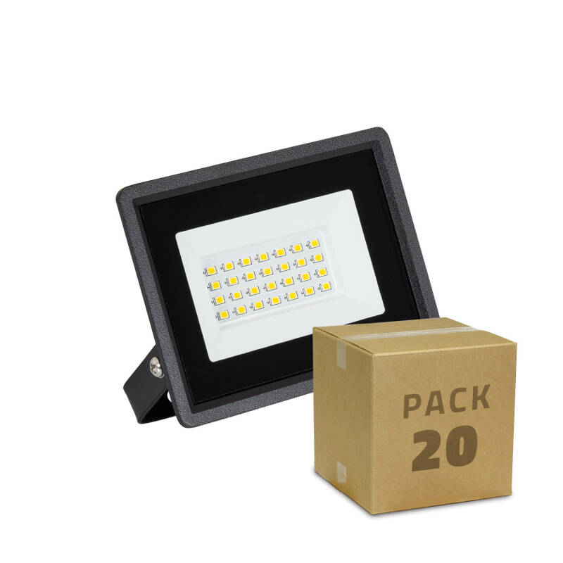 Producto de Caja de 20 Focos Proyector LED Solid 20W 110lm/W Blanco Frío