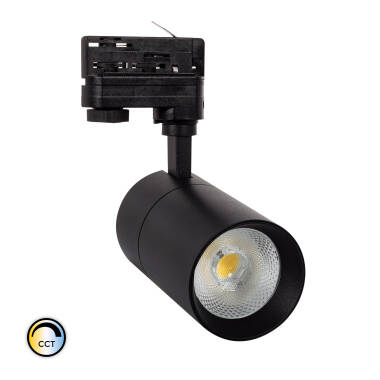 Foco Carril LED Monofásico 20W Regulable CCT Seleccionable New Mallet No Flicker UGR15