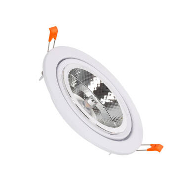 Foco Downlight LED 12 W Direccionável Circular AR111 Corte Ø120 mm