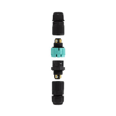 Produto de Conector de Cabo Estanque Conexão Macho-Fêmea 3 pinos 0,5-2,5 mm² IP68