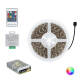 Producto de Kit Tira LED RGB 24V DC 60LED/m 5m IP65 Ancho 10mm con Fuente de Alimentación y Controlador Corte cada 10cm