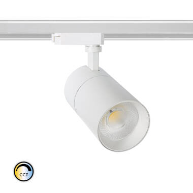 Foco LED Mallet 30W Regulável CCT Seleccionável para Carril Monofásico UGR 15