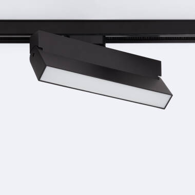 Foco Carril Linear LED Monofásico 24W Regulável TRIAC CCT Selecionável No Flicker Elegant Preto