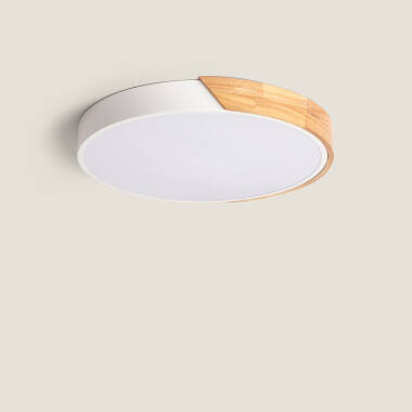 Plafón LED 24W Circular Madera CCT Seleccionable Ø418 mm Semi-Dari