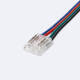 Producto de Conector Doble con Cable para Tira LED RGB/RGBIC COB 24V DC IP20 Ancho 10mm