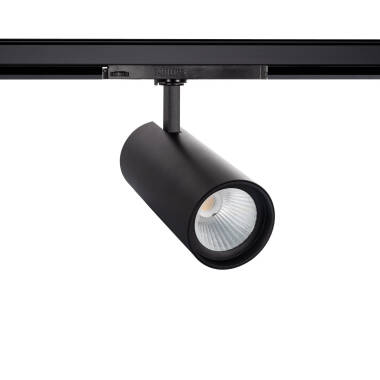 Foco Carril LED Trifásico 40W d'Angelo PHILIPS Xitanium Negro