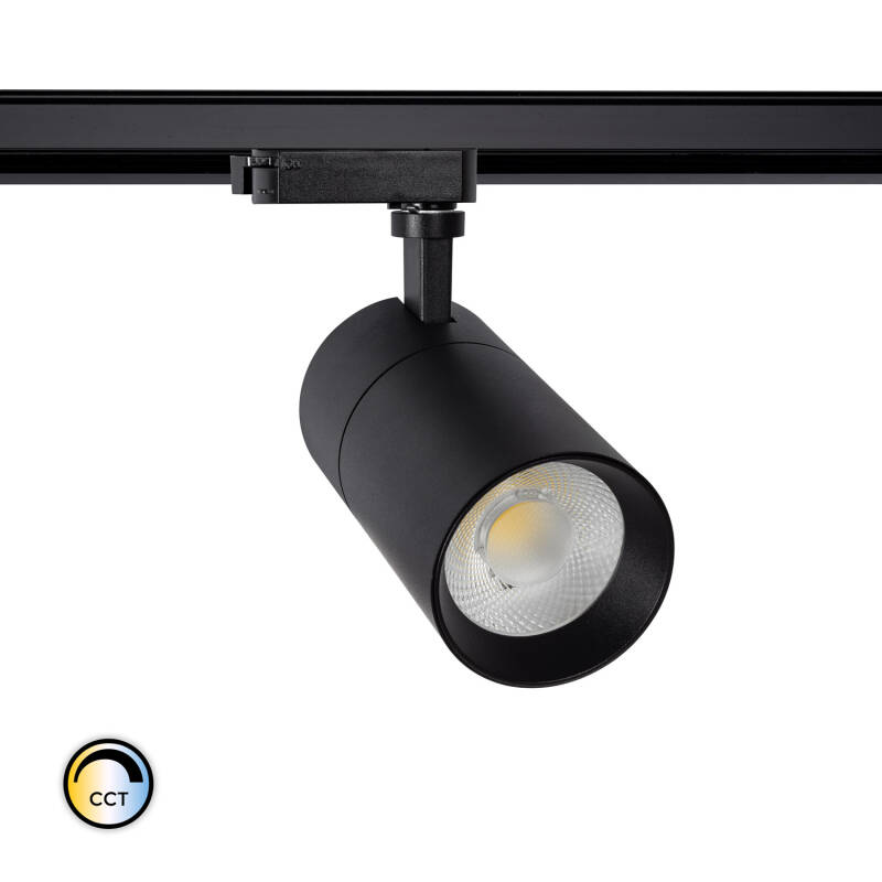 Produto de Foco LED Mallet 20W Regulável CCT Seleccionável para Carril Monofásico UGR 15 