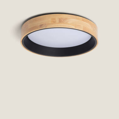 Plafón LED 20W Circular Madera Ø470 mm CCT Seleccionable Dari