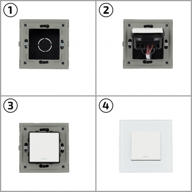 Producto de Interruptor Simple de Cruzamiento con Marco PC Modern