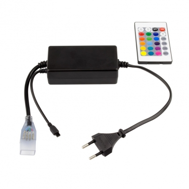 Producto de Bobina de Tira LED RGB 220V AC 60 LED/m 50m IP65 Ancho 16mm Corte cada 100 cm
