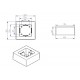 Caja Universal de Superfície 92x92x42 mm