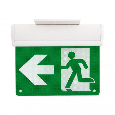 Producto de Luz Emergencia LED Superficie 10lm Permanente con Cartel Doble Cara