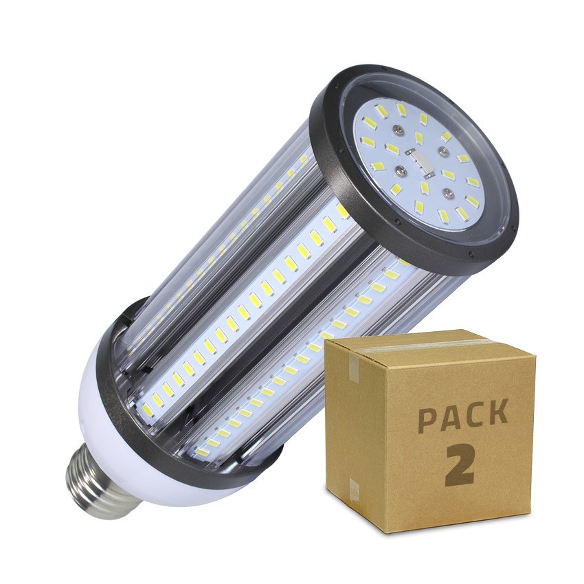 Pack Lámpara LED Alumbrado Público Corn E40 54W (2 un)