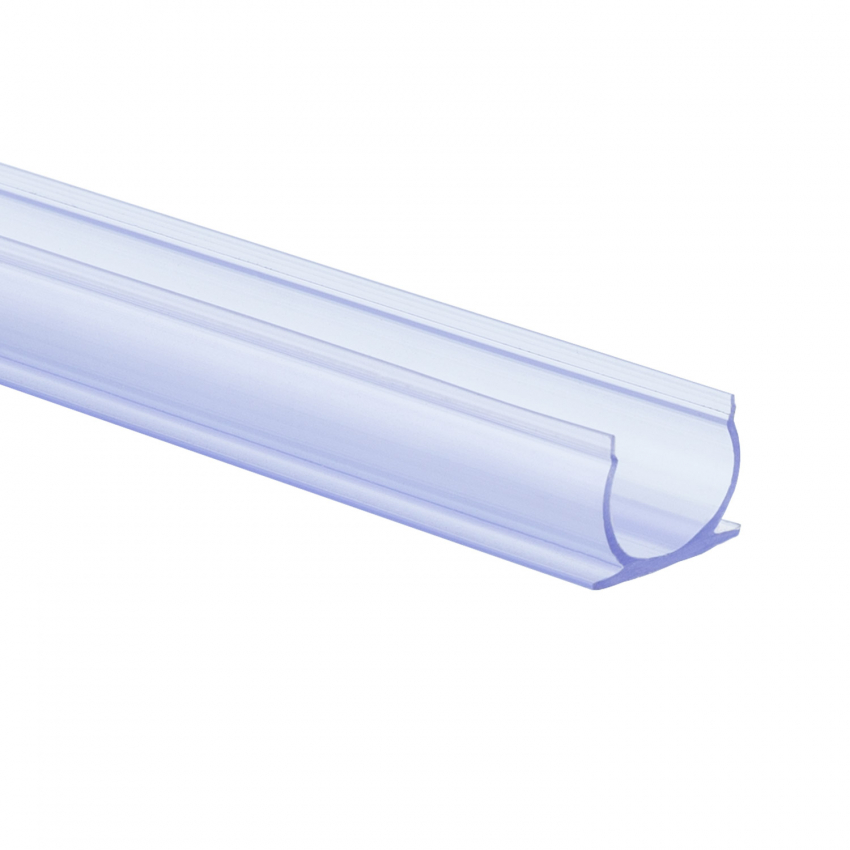 Perfil de PVC 1m para Neon LED Flexivel Circular 360 Monocor