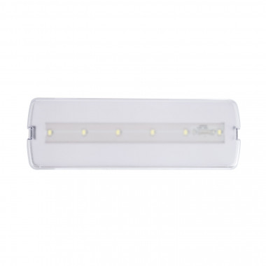 Produto de Luz de Emergência LED de Embutir/Superfície 200lm Permanente/Não Permanente Corte 246x84 mm