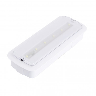 Luz de Emergência LED de Embutir/Superfície 200lm Permanente/Não Permanente Corte 246x84 mm