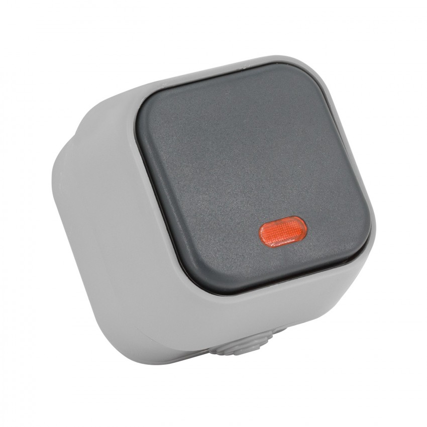 Interruptor Simple Pulsador com Indicador Luminoso IP54