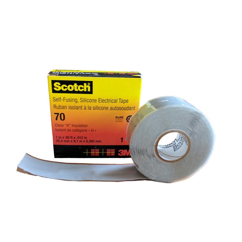 Producto de Cinta Eléctrica de Silicona Autosoldable Scotch 70 25mm x 9m 3M CNT-7000006225