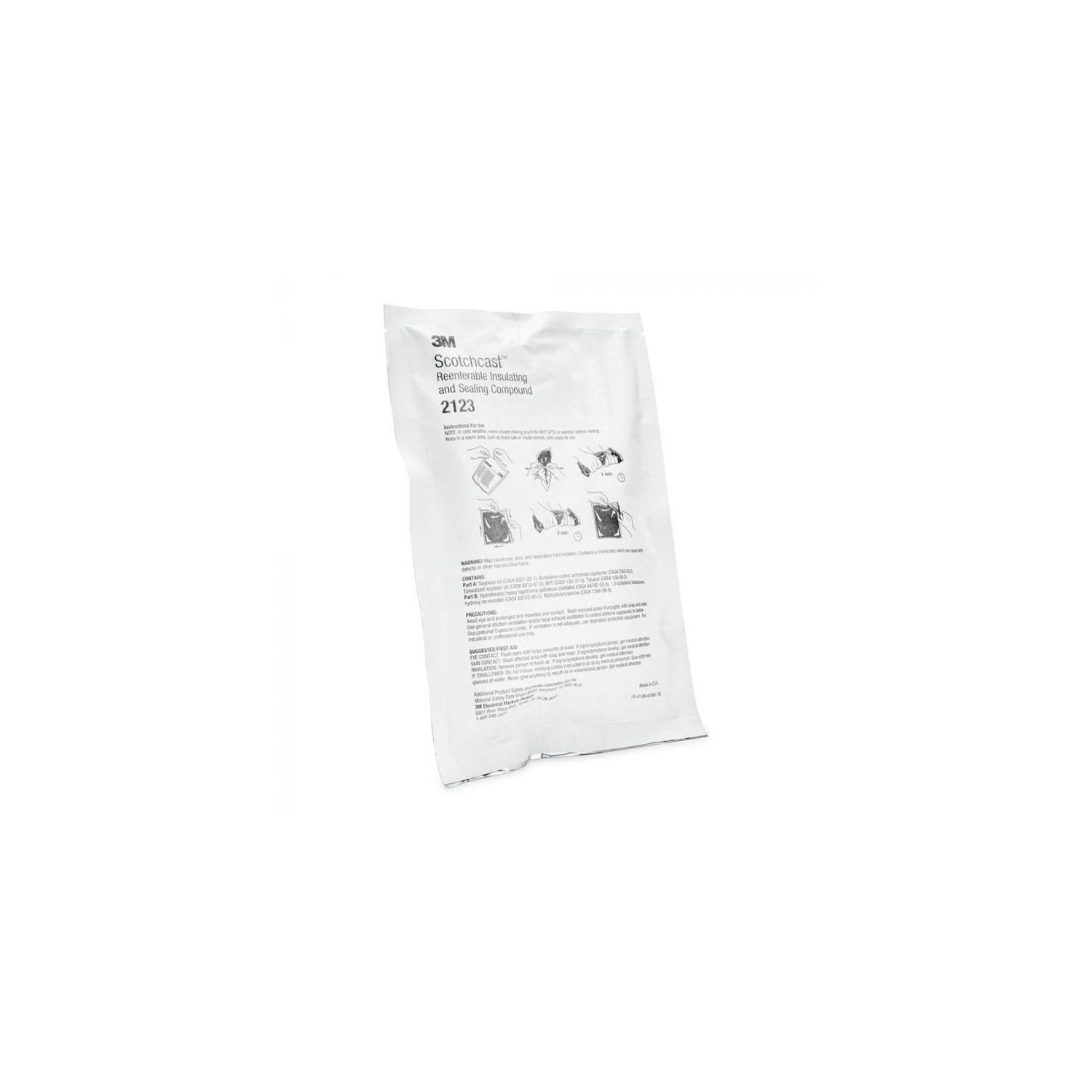 Produto de Resina Conexão Eléctrica IP68 Re-Accessível 3M Scotch 2123 C 350gr 3M 7000031696